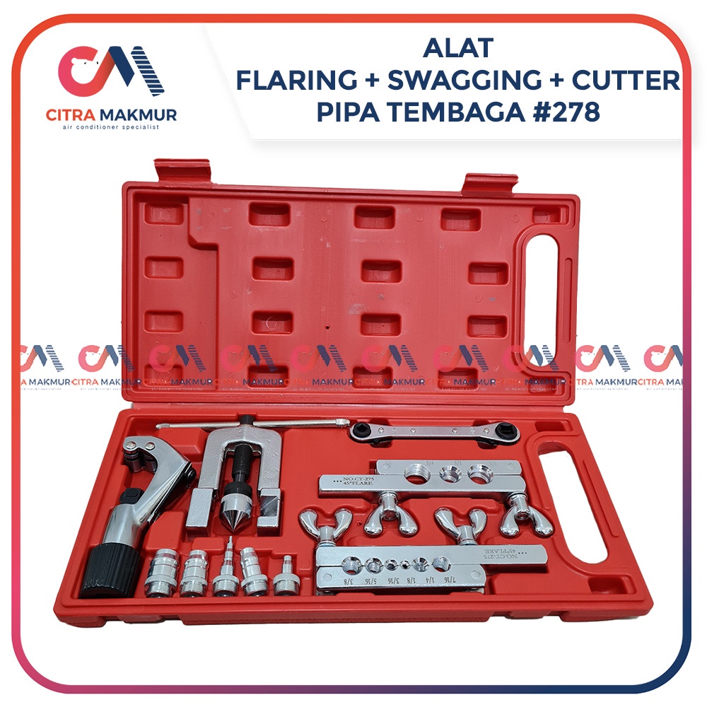 Jual Flaring Pipa AC Tools Tembaga Set Swagging Cutter Tap Kulkas Alat
