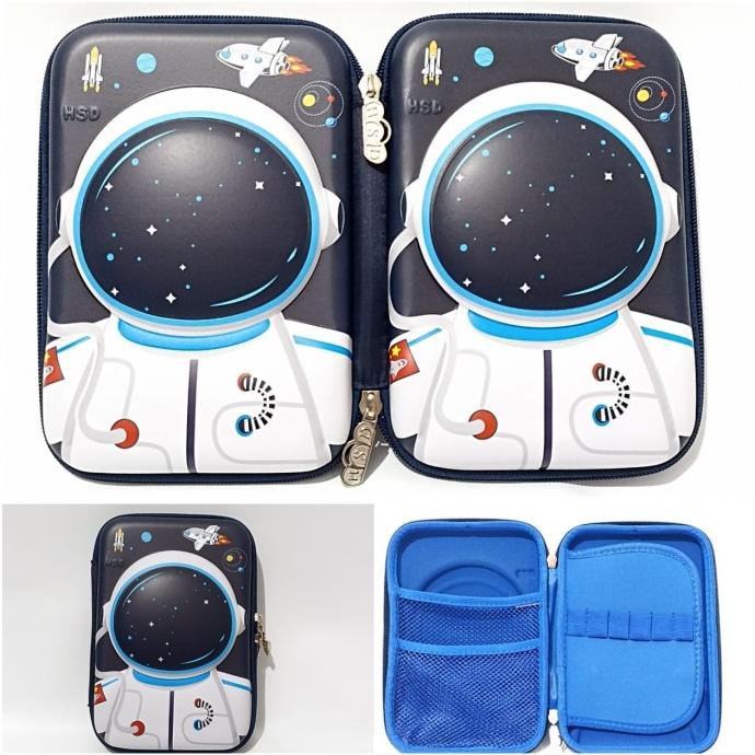 

Tempat Pencil Anak Tempat Pensil Astronot 3D Timbul Depan Belakang Kotak Pensil Import