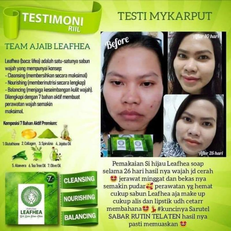 SABUN LEAFHEA ORIGINAL BPOM
