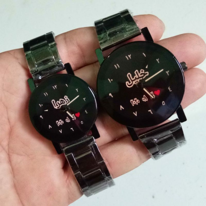 Jual jam tangan couple custom foto dan nama Shopee Indonesia