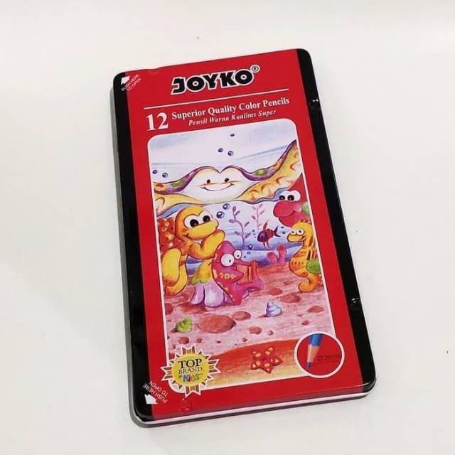 

Pensil warna CP-12TC Joyko 12 warna Tin Case/Kaleng