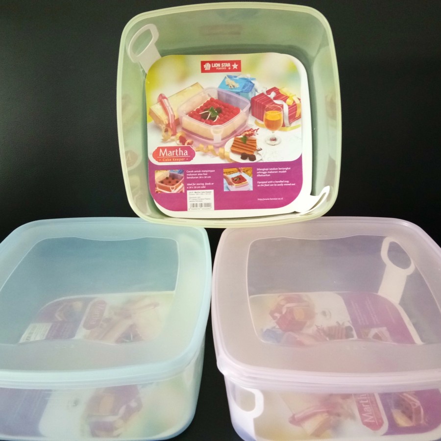 LION STAR JX 21 MARTHA CAKE KEEPER KOTAK SEALWARE WADAH MAKANAN KUE ROTI DONAT