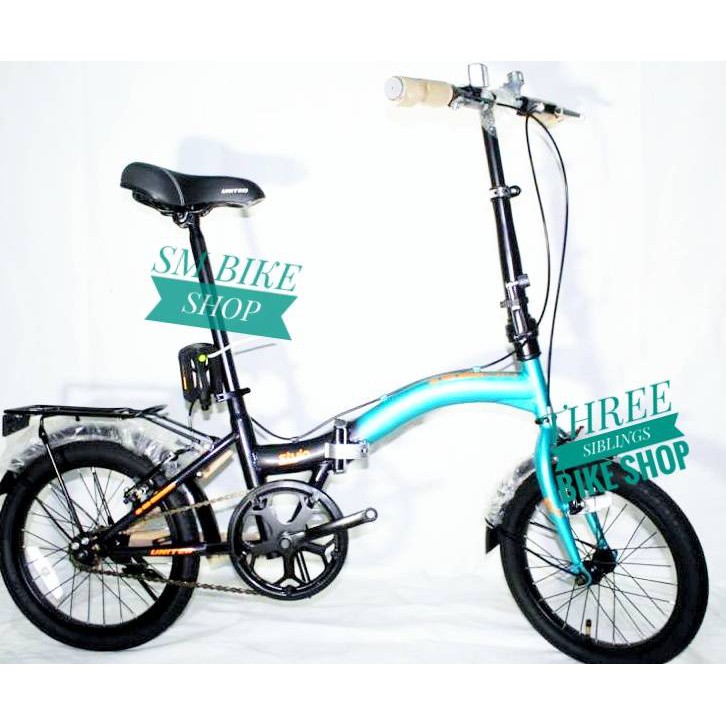 SEPEDA LIPAT UNITED STYLO 16 INCH WARNA HITAM BIRU METALLIC NEW