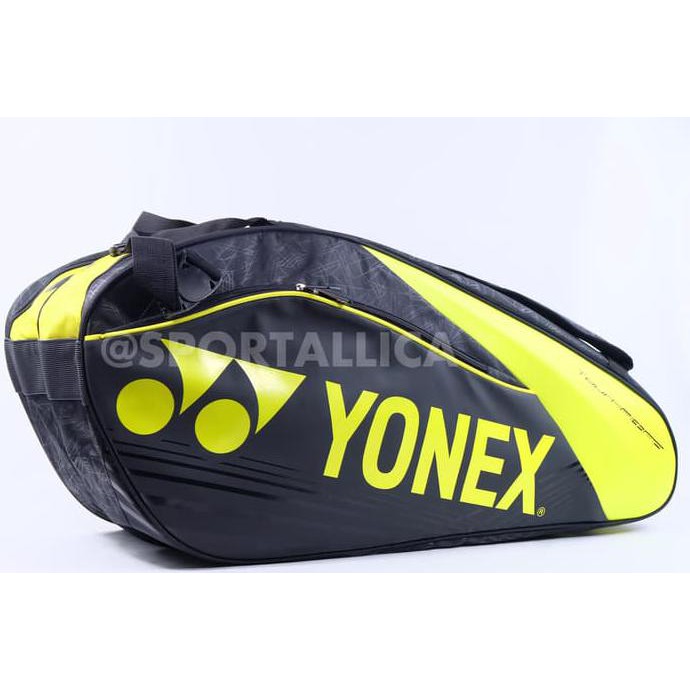 BI9 SALE Tas Raket Badminton Yonex 9626TG BT6-SR Black Lime SDWD