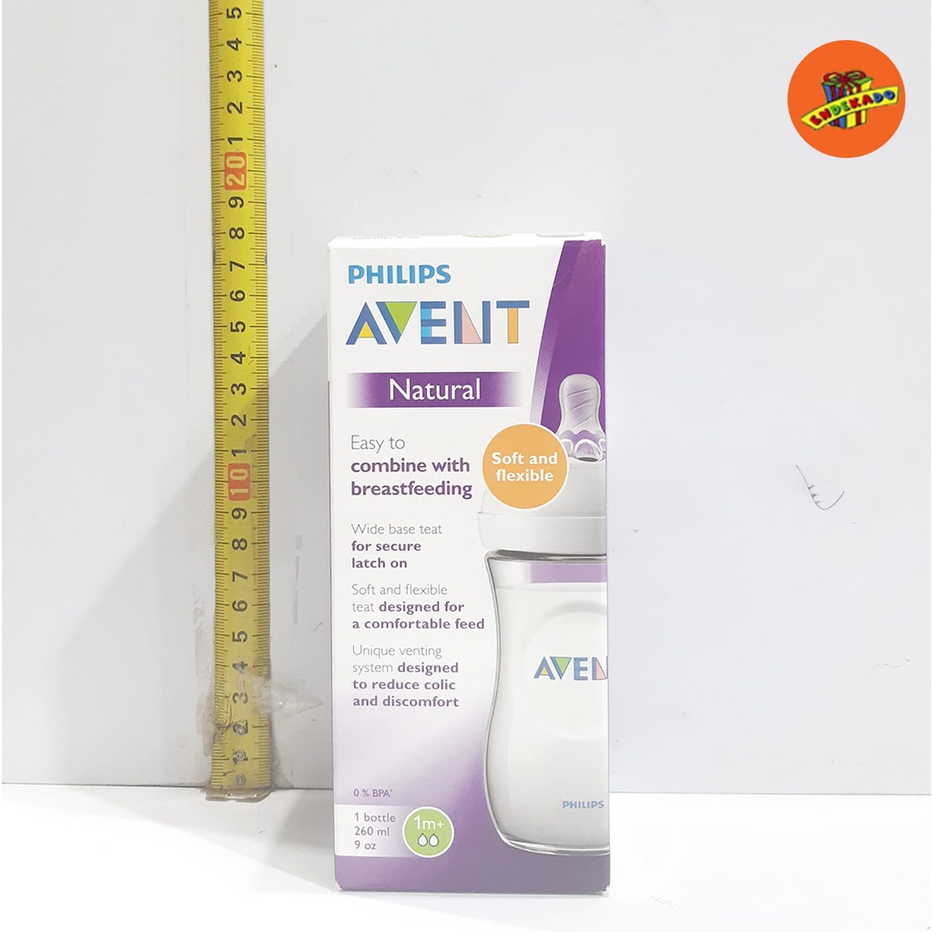 PHILIPS AVENT BOTOL SUSU PP NATURAL BENING 260ml