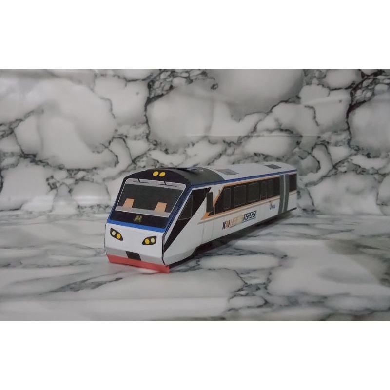 DIY Miniatur Papercraft Kereta Inspeksi