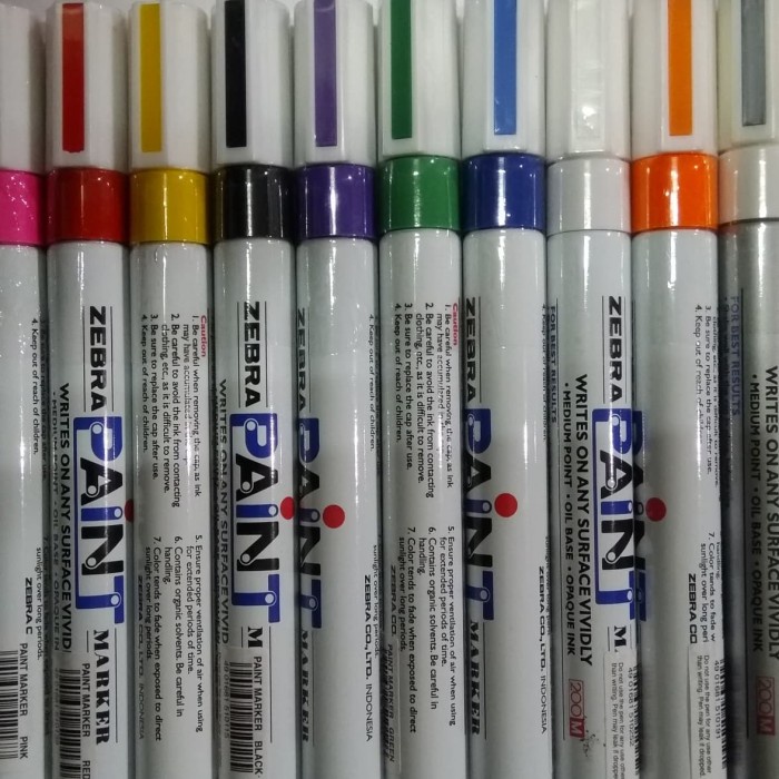 

TULIS-ALAT- SPIDOL ZEBRA PAINT MARKER MEDIUM POINT -ALAT-TULIS.