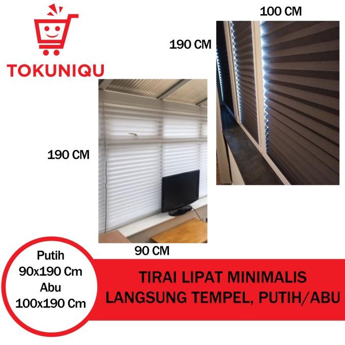 Tirai Lipat Minimalis Langsung Tempel / Vertical Blind SCHTS