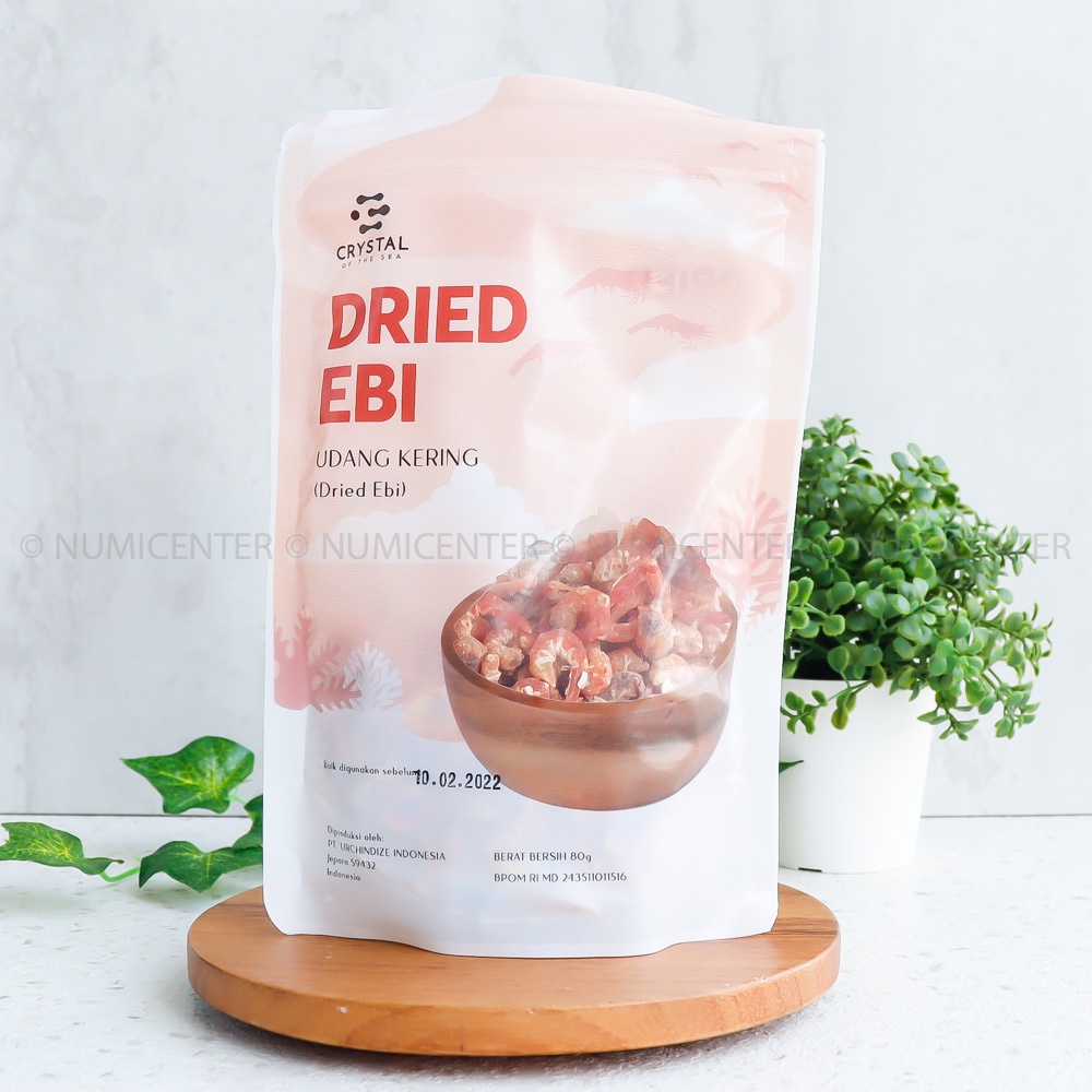 

80G Dried Ebi Udang Ebi Kering Bebas Pemutih & Pengawet COTS - CRYSTAL OF THE SEA