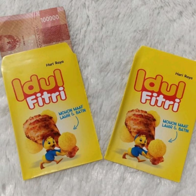 

Amplop lebaran motif Snack Viral isi 10 lembar