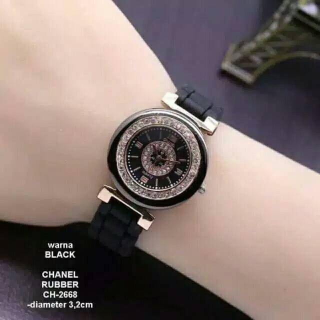 (Terima Cod)JaM TANGAN WANITA CHN RUBBER Karet CH2668