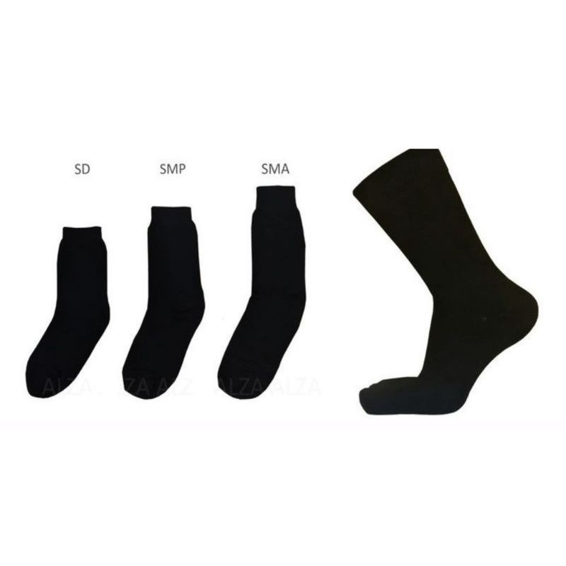 Kaos Kaki Polos Hitam Pelajar SD, SMP , SMA Murah, Kaos kaki sekolah.