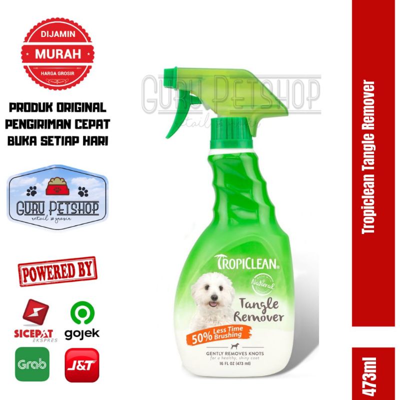 Tropiclean Tangle Remover 473ml D-Matt Solution / Pengurai Bulu Kusut