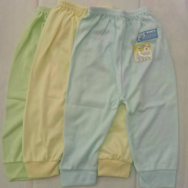 3 Pcs Celana Panjang Bayi SNI Bahan Lembut Size S