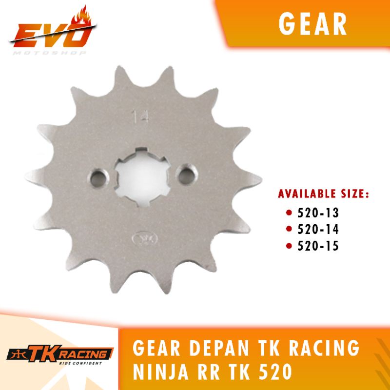 gear TK ninja rr 520-12T - 520-15T depan