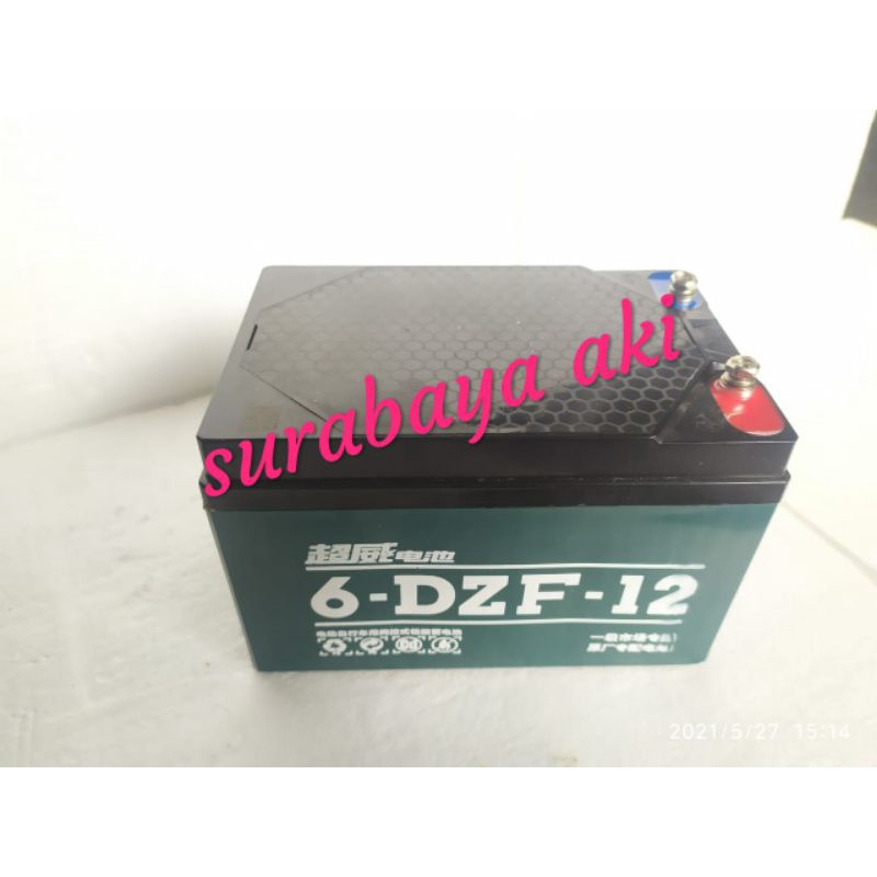 AKI SEPEDA LISTRIK CHILWEE 6DZF12 6dzm12 AKI 12v 12AH motor listrik Selis u win fly Tiger VOLTA MR.JACKY TRAIL dll CHILWEE 12ah AKI SURABAYA AKI uwinfly