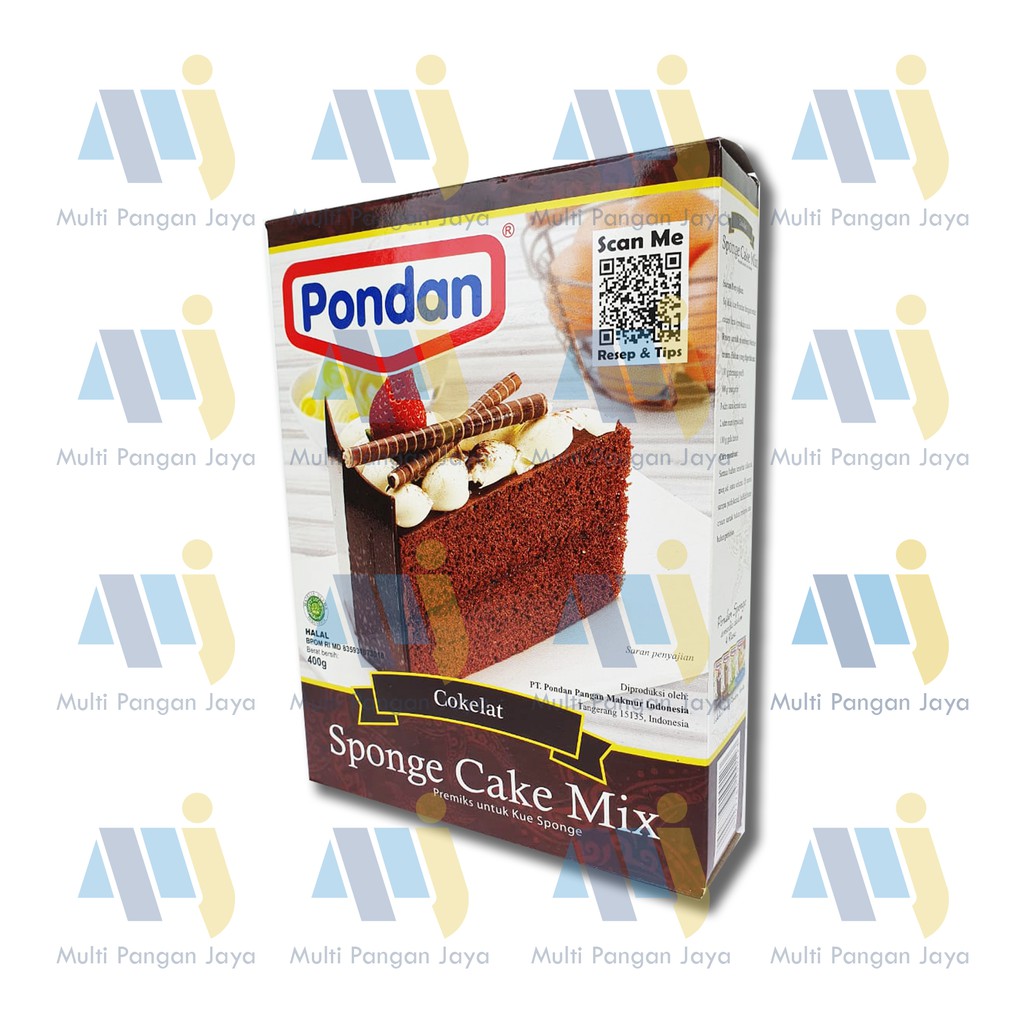 

PONDAN Sponge cake mix rasa cokelat 400 Gram