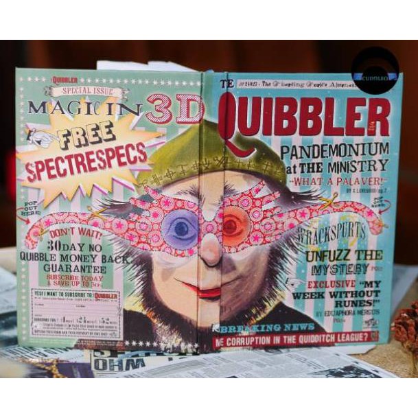 

2.2 SUPER PROMO Notebook Harry Potter - Majalah Quibbler Luna Lovegood Hardcover A5 ##