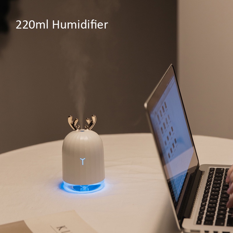 3life Air Humidifierdiffuser Aroma Essential Oil Ultrasonik 220ML Dengan Lampu Malam LED Untuk Rumahmobil