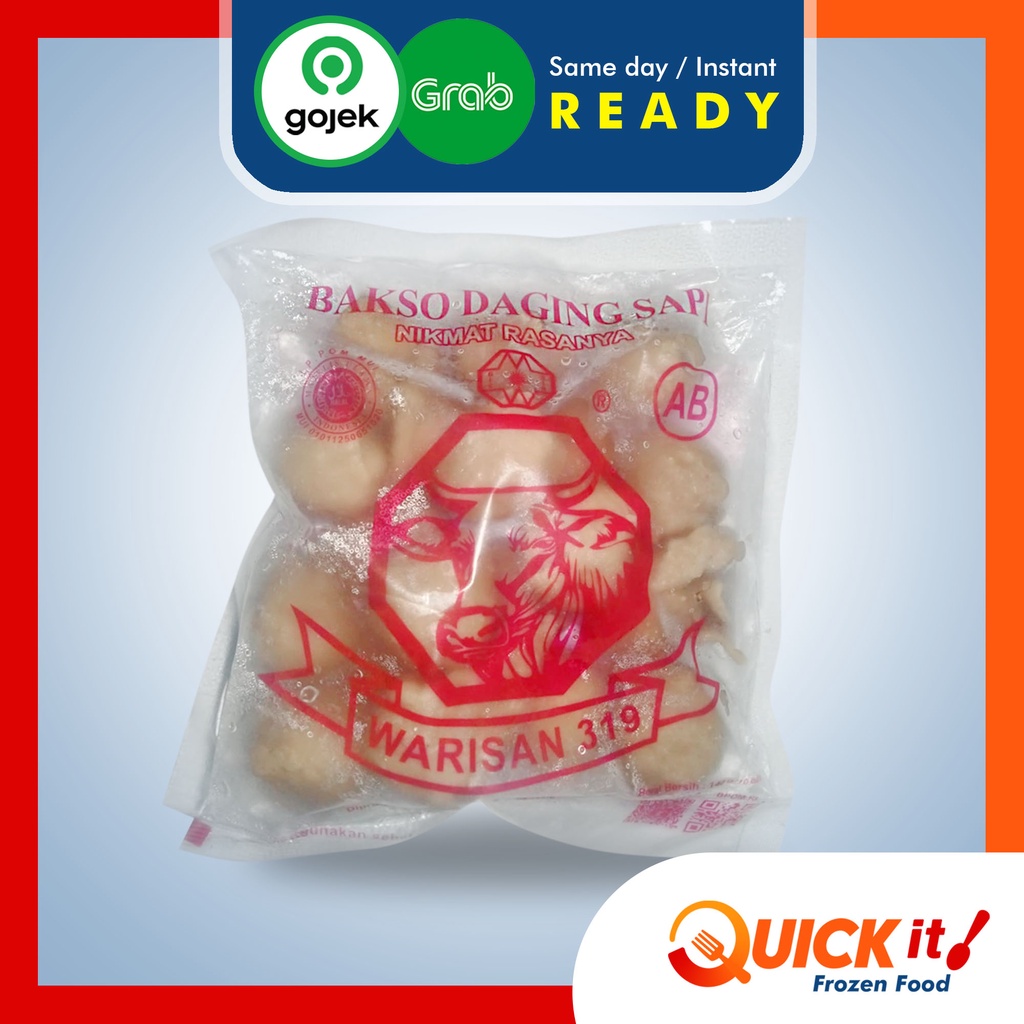 

Bakso Warisan 319 AB Isi 20 Baso Daging Sapi Mini 140 gram