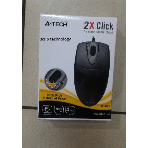 Mouse a4tech OP620d / OP-620d Double Click (2x) A4tech Mouse USB