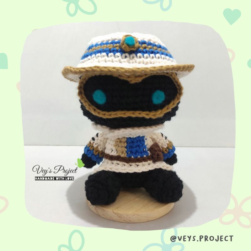 Boneka Rajut Cypher - Valorant / Cypher Amigurumi