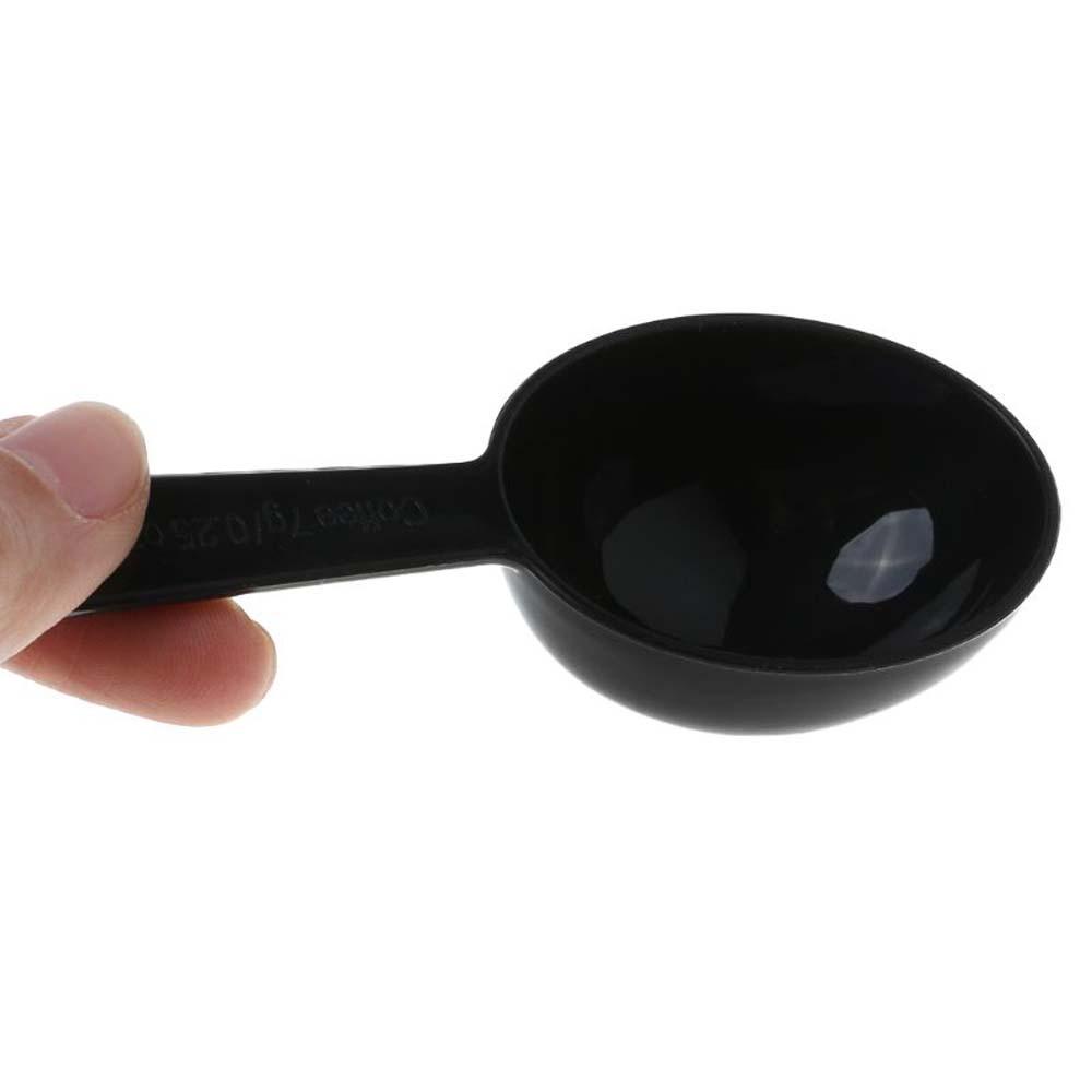 Sendok Bumbu QUINTON 24pcs Sendok Makan Hitam 7g/0.25oz Sendok Takar Plastik