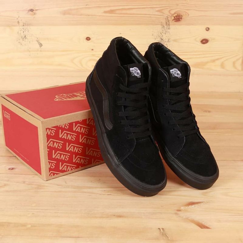 ⭐COD SEPATU SNEAKERS HITAM POLOS PREMIUM MURAH CEWEK COWOK SEPATU OS FULL BLACK SEPATU TINGGI HITAM POLOS SEPATU SKATE OLDSCHOOL ALL BLACK OLD SCHOOL SEPATU KERJA HITAM PRIA WANITA SEPATU SEKOLAH HITAM POLOS SEPATU SLIP ON MULES WANITA SLIPON HITAM POLOS-5k8