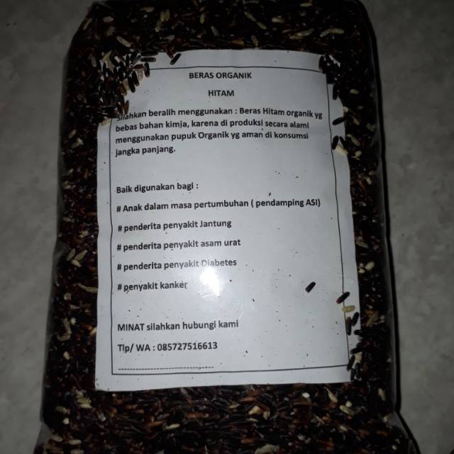 

Beras hitam organik