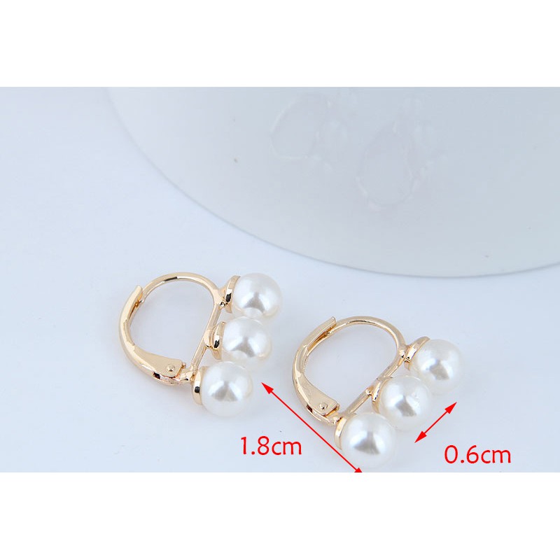 LRC Anting Tusuk Fashion Pearl Earrings A5772X