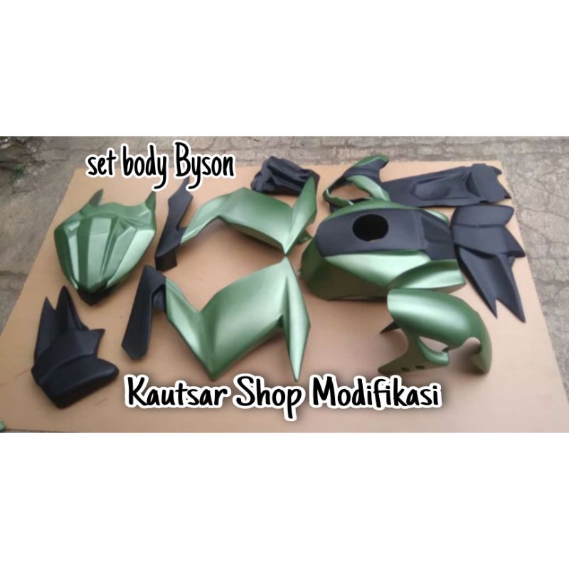 COVER TANGKI BYSON FAIRING BYSON TOPENG BYSON SPAKBOR BYSON BODY BELAKANG BYSON BODY BELAKANG BYSON