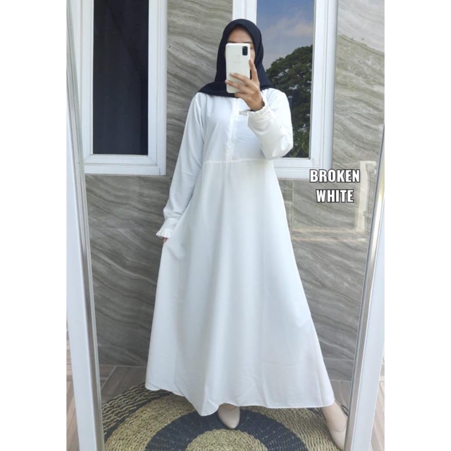 GAMIS  HITAM PUTIH /DRESS ORI /GAMIS WANITA TERBARU TREN 2022