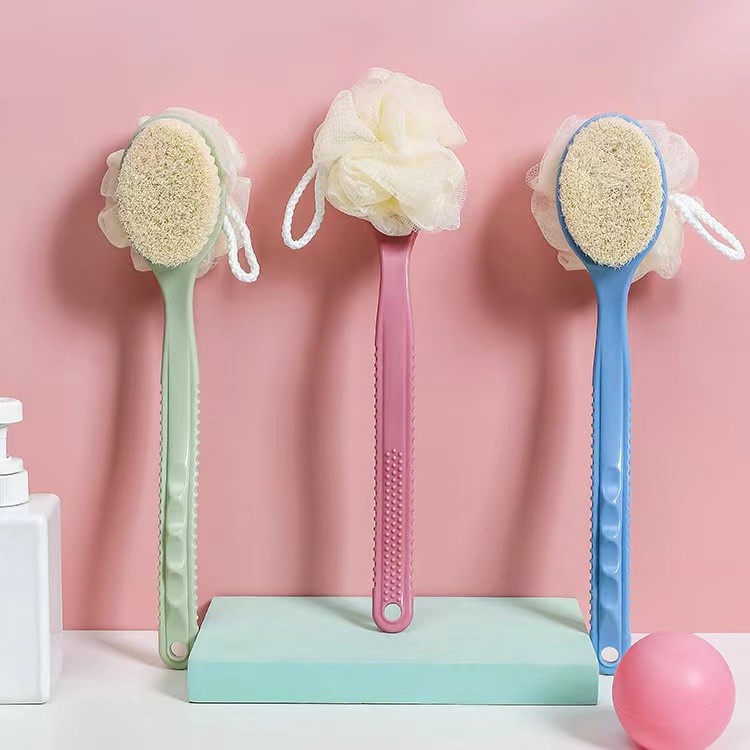 [ASS] Sikat Mandi Dua Sisi Lembut Dengan Gagang Panjang