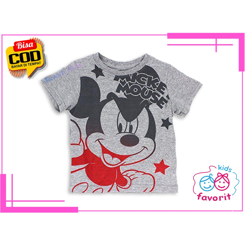 Baju kaos atasan anak perempuan lengan pendek motif cartoon lucu usia 1-10 tahun