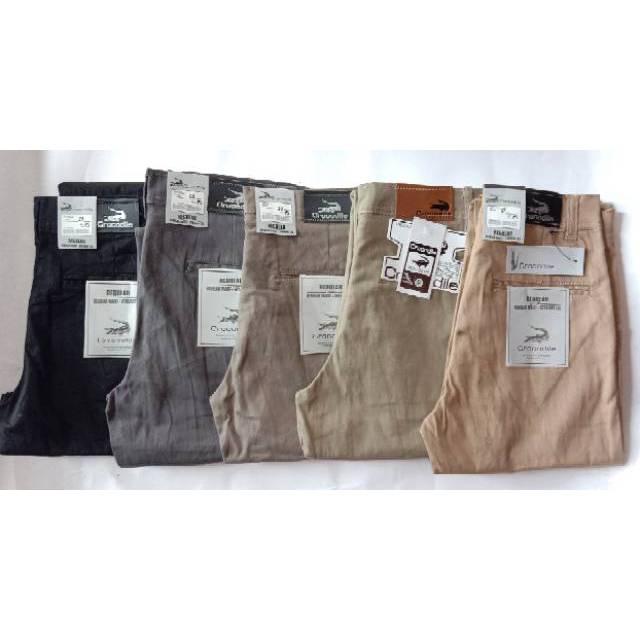  CELANA  CHINO  PANJANG CROCODILE  ADA BANYAK WARNA SIZE 27 