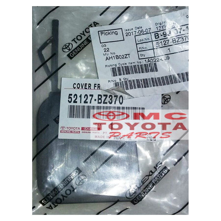 Tutup Cover Derek Towing Bumper Avanza Veloz 52127-BZ370