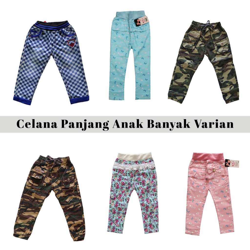 IZANY Celana Anak Panjang Cewe dan Cowo banyak varian