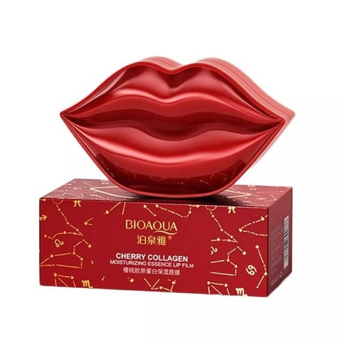 [ORI] Bioaqua Masker Bibir Cherry Collagen Moisturizing Essence Lip Mask 60g Masker Perawatan Bibir Memudarkan Kerutan Bibir - BPOM