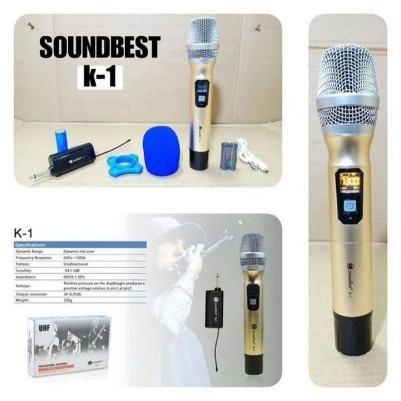 Mic Wireless Soundbest K 1 / K 2 Mic Wireless Handle