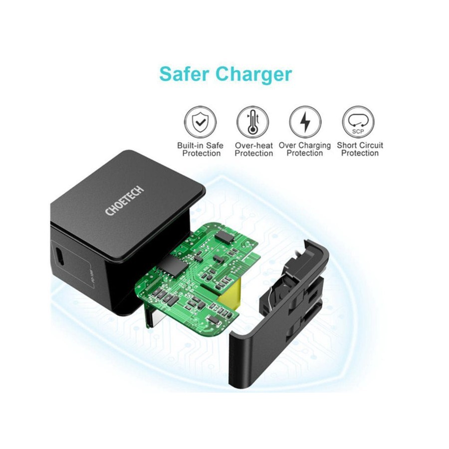 wall charger choetech type c pd 3.0 3A 18w fast charging Q3003 - Travel charger Usb-c