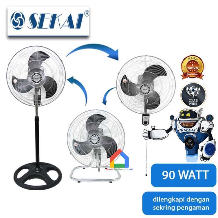 Kipas Angin Power Fan Sekai IST 1851/ Power Fan Sekai IST1851 (3 in 1)