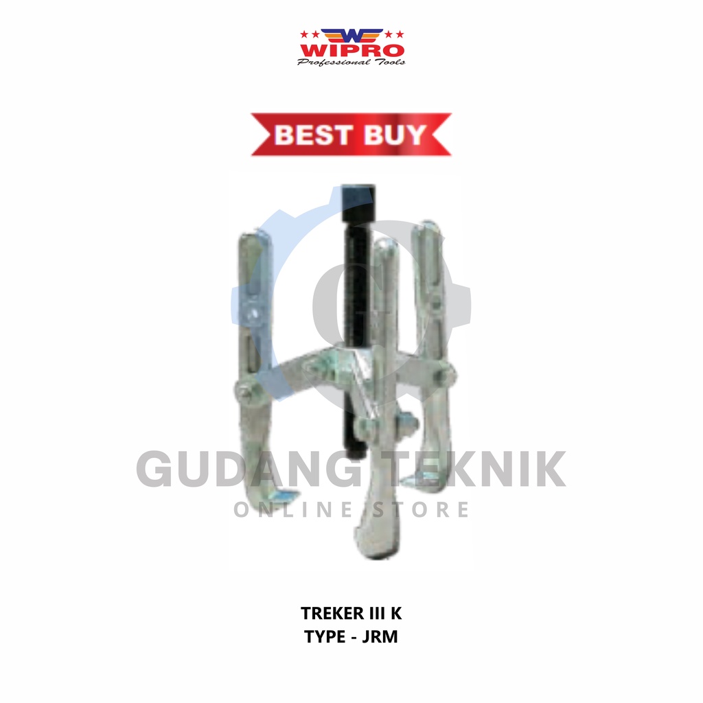 Treker Kaki 3 TYPE 3&quot; JRM WIPRO / Traker 3 Kaki 3 Inch - Gear Puller 3 Jaw Type JRM WIPRO