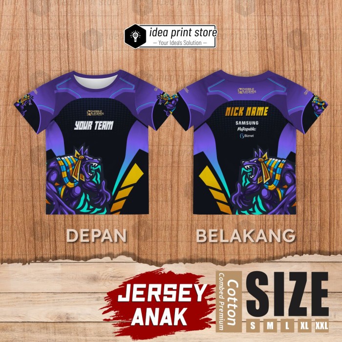 0821-2295-6621 (Tsel) Custom Jersey Gaming Mobile Legend - 0821