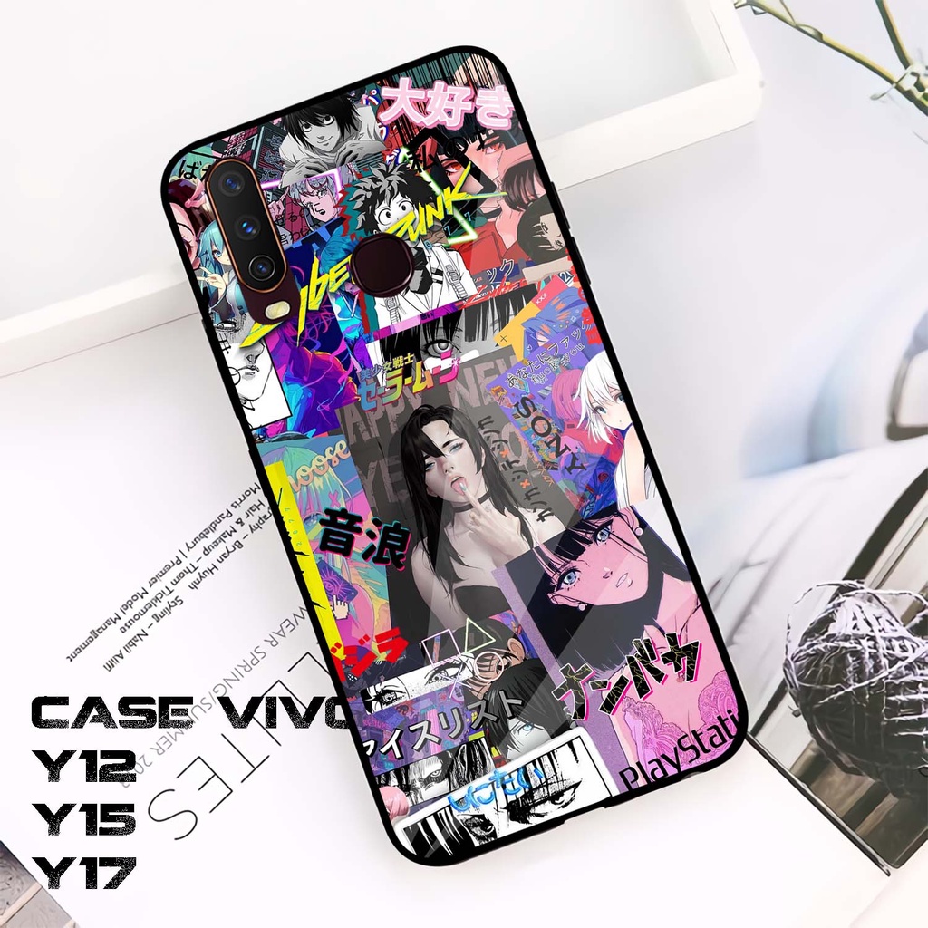 Case Kilau VIVO Y12 | Y15 | Y17 | Casing Hp Glossy Motif Aesthetic