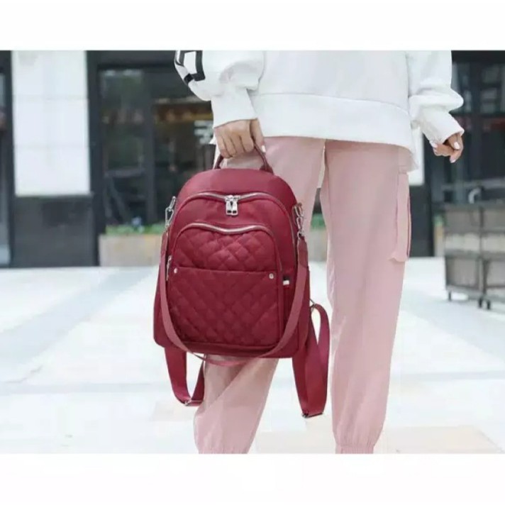 Tas ransel Wilka /tas sekolah /tas gendong /tas gemblok/tas ransel bisa gendong dan slempang