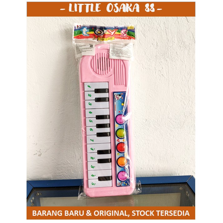 Mainan Anak Piano Edukatif Lampu Music Pink