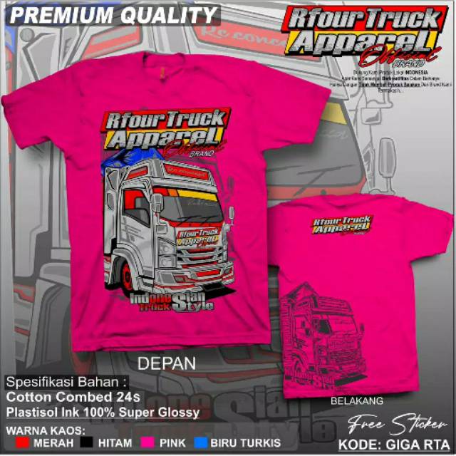 KAOS TRUK KAOS TRUCK BAJU TRUK OLENG BAJU TRUK 