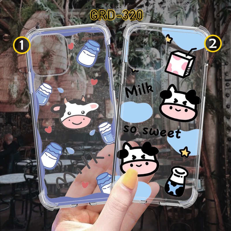 Case Sapi Milk Cute Design  Case  OPPO A16 A15 A74 A54 A93 A53 2020 A7 A3S A5 2020 A5S A12 A92 A31 A