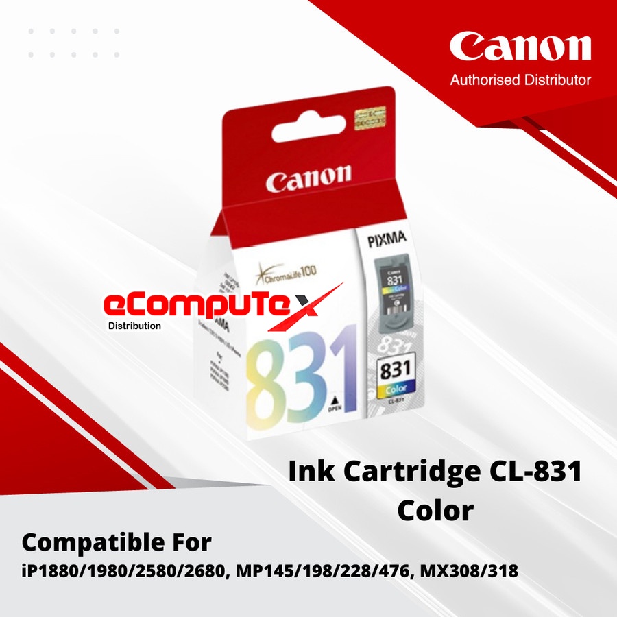 CARTRIDGE CANON CL-831 COLOR / TINTA CATRIDGE CANON CL831 COLOUR - RESMI