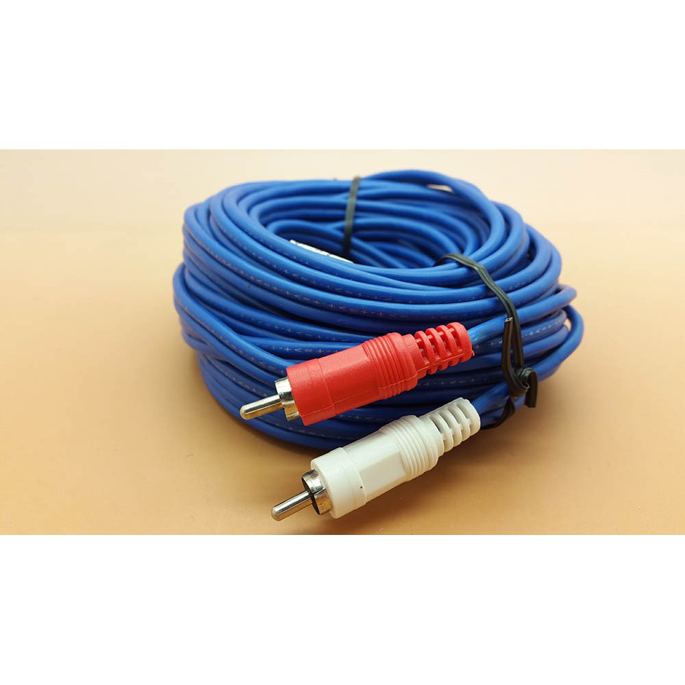 Kabel AUDIO RCA 2 K 2 Male Merk KITANI ( Cable RCA ) Panjang 10m
